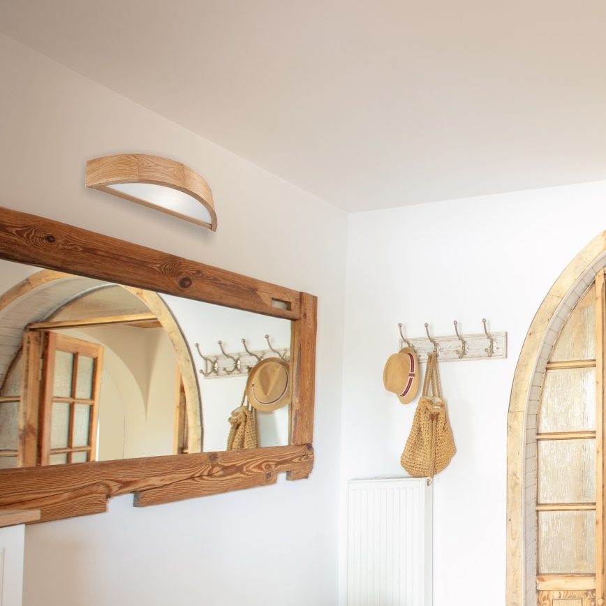 Wandleuchte OAK 1xE27/60W/230V Eiche