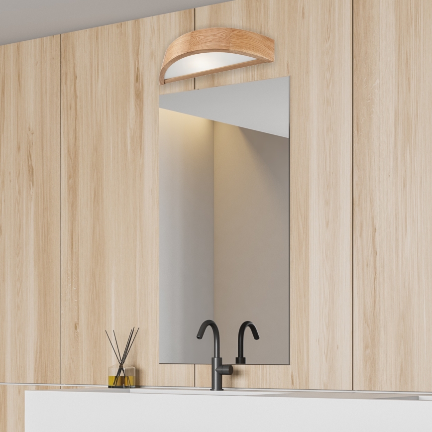 Wandleuchte OAK 1xE27/60W/230V Eiche