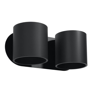 Wandleuchte ORBIS 2xG9/40W/230V Schwarz