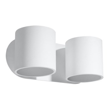 Wandleuchte ORBIS 2xG9/40W/230V Weiß