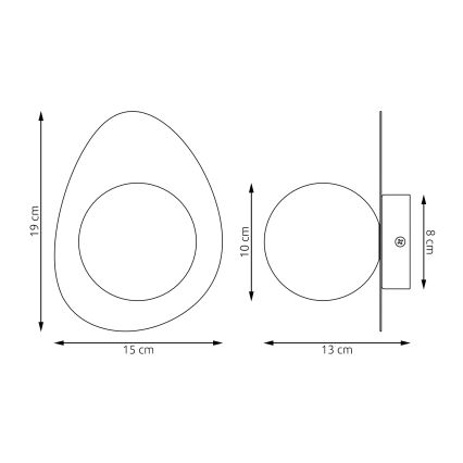 Wandleuchte OVO 1xG9/8W/230V schwarz