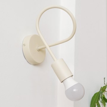 Wandleuchte OXFORD 1xE27/15W/230V cremefarben