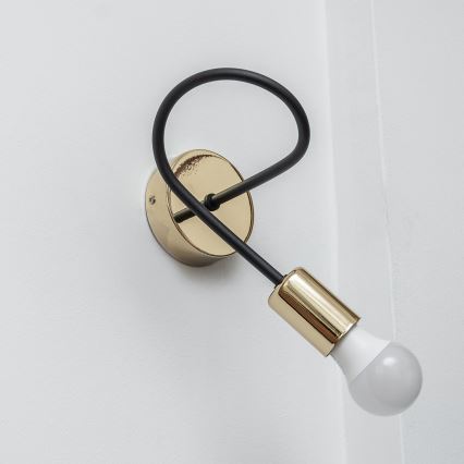 Wandleuchte OXFORD 1xE27/15W/230V gold/schwarz