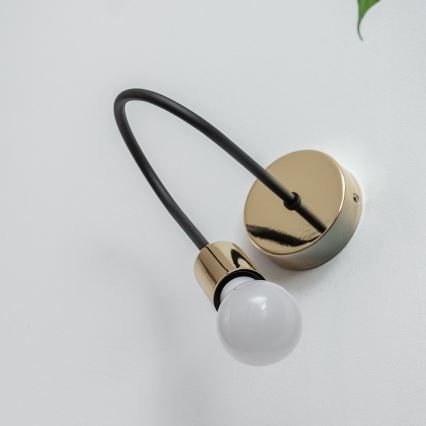 Wandleuchte OXFORD 1xE27/15W/230V gold/schwarz