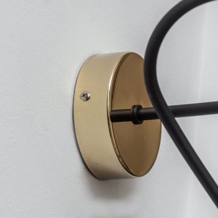 Wandleuchte OXFORD 1xE27/15W/230V gold/schwarz