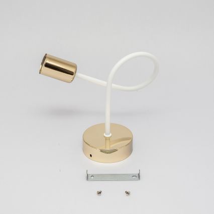 Wandleuchte OXFORD 1xE27/15W/230V gold/weiß