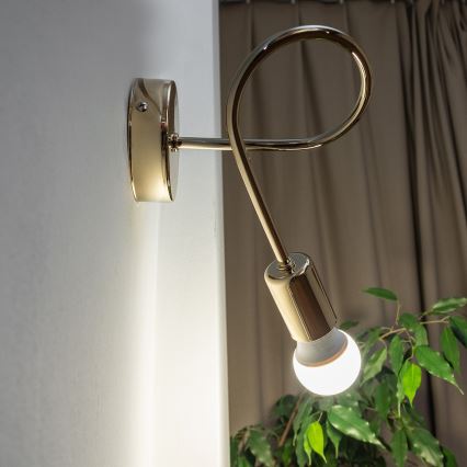 Wandleuchte OXFORD 1xE27/15W/230V goldfarben