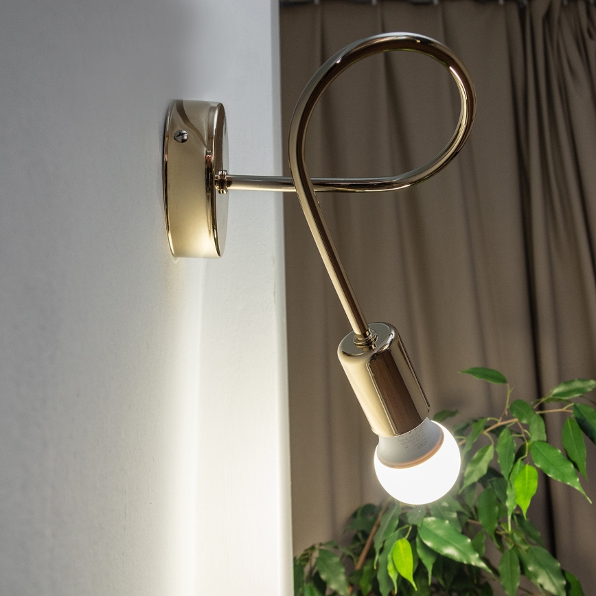 Wandleuchte OXFORD 1xE27/15W/230V goldfarben