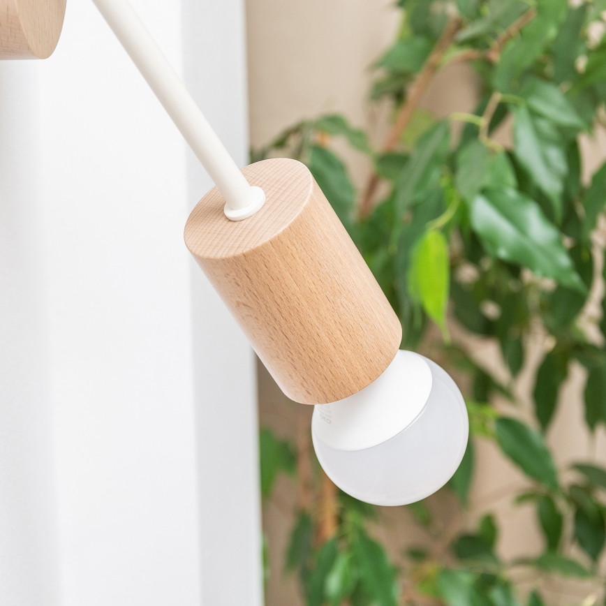 Wandleuchte OXFORD 1xE27/15W/230V Kiefer/Creme