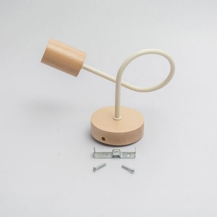 Wandleuchte OXFORD 1xE27/15W/230V Kiefer/Creme