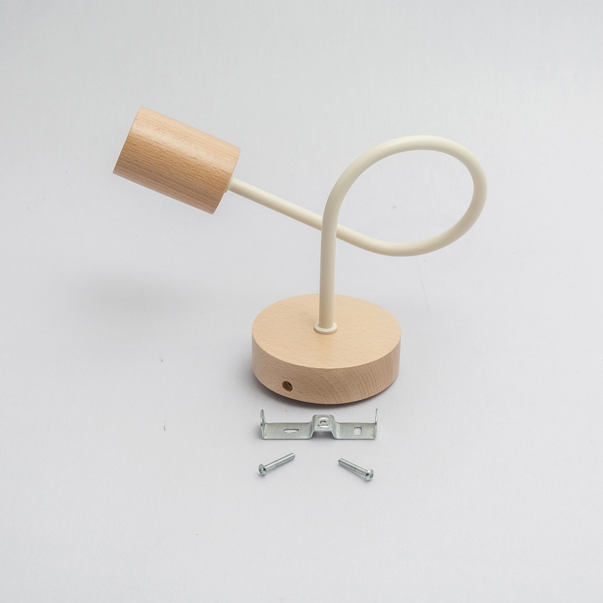 Wandleuchte OXFORD 1xE27/15W/230V Kiefer/Creme