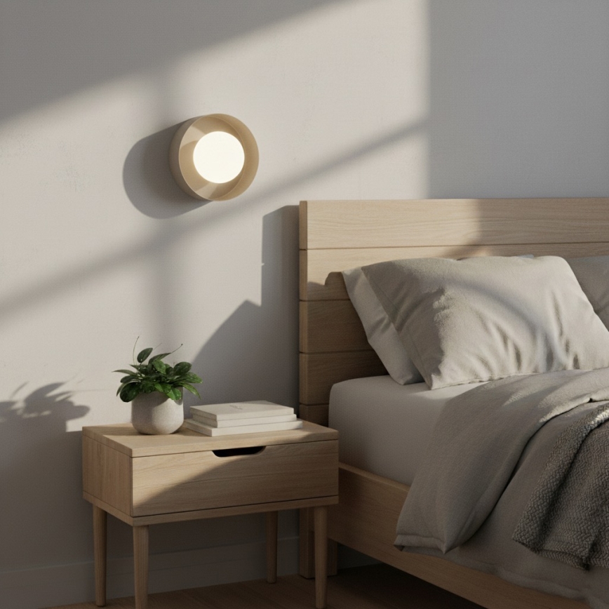 Wandleuchte OZZY 1xG9/8W/230V beige