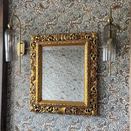 Wandleuchte PIEGA 1xE14/40W/230V Messing/rauchschwarz