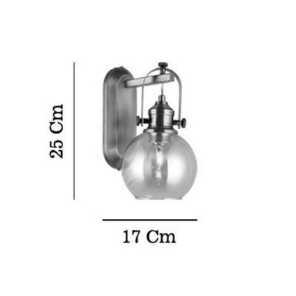 Wandleuchte POLINO 1xE27/40W/230V bronzefarben
