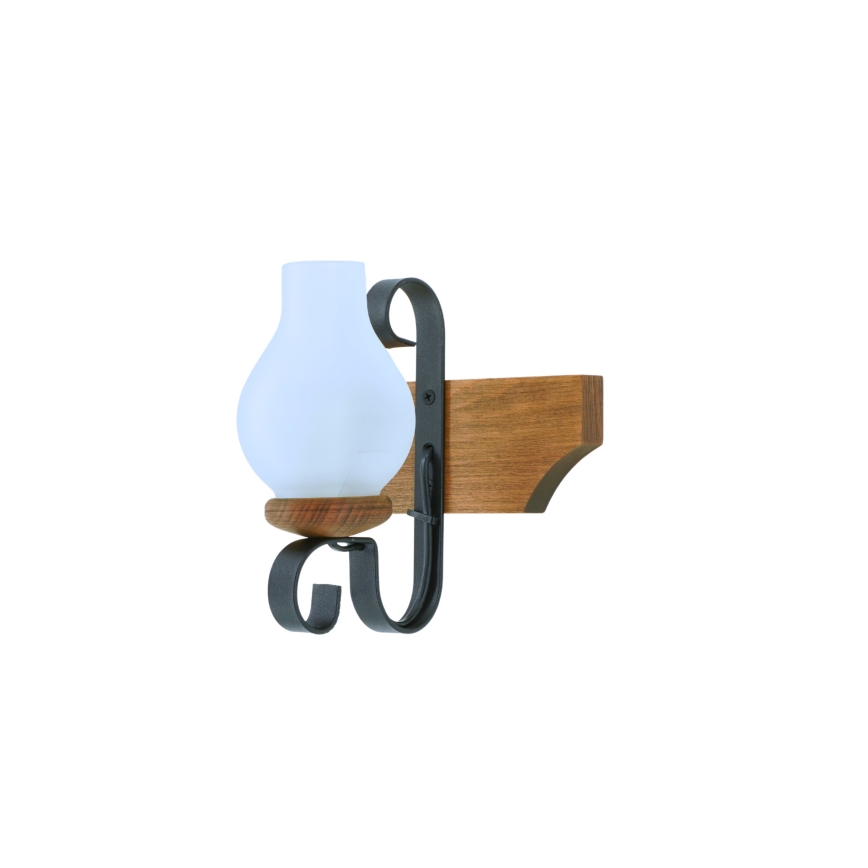 Wandleuchte QUEEN 1xE14/40W/230V Buche