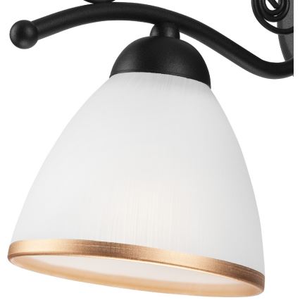 Wandleuchte RETRO II 1xE27/60W/230V matt schwarz