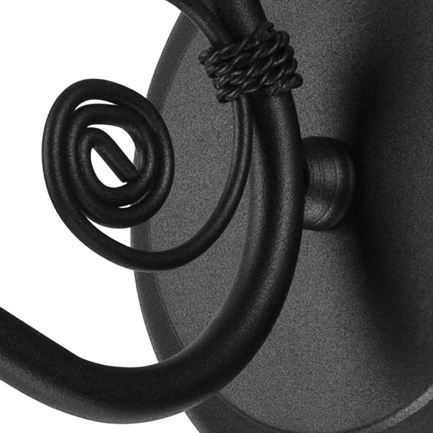 Wandleuchte RETRO II 1xE27/60W/230V matt schwarz