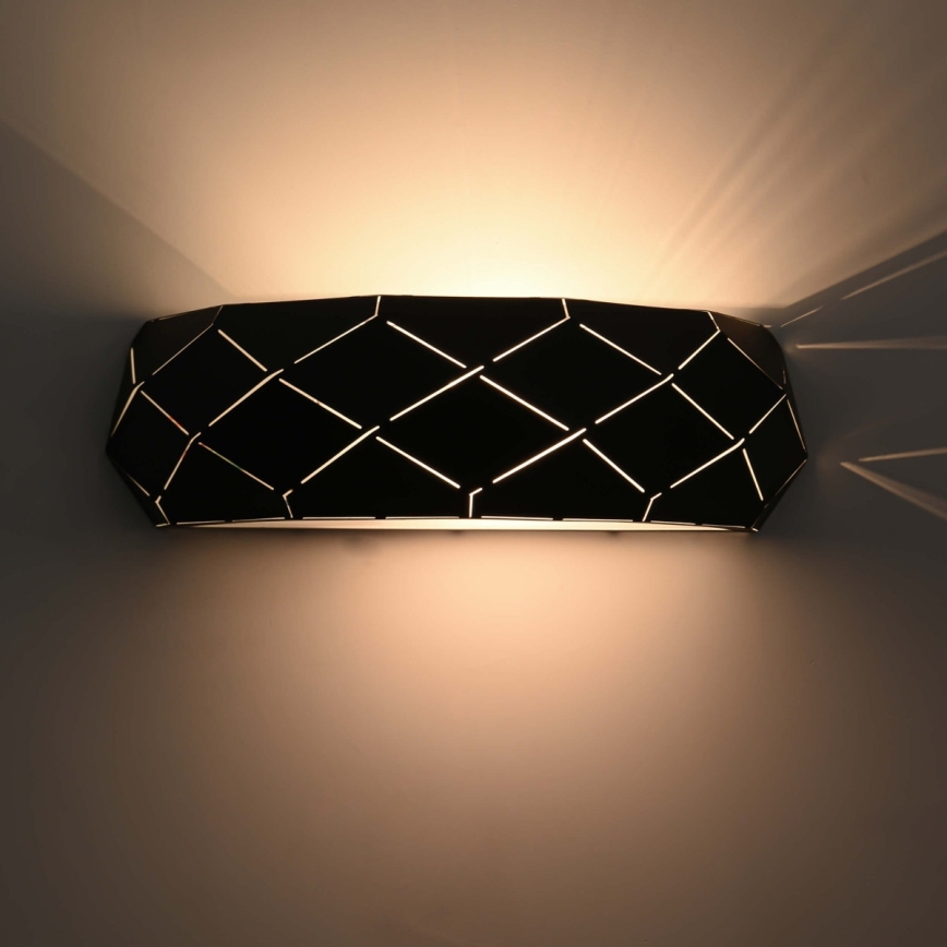 Wandleuchte REUS 1xE27/40W/230V schwarz