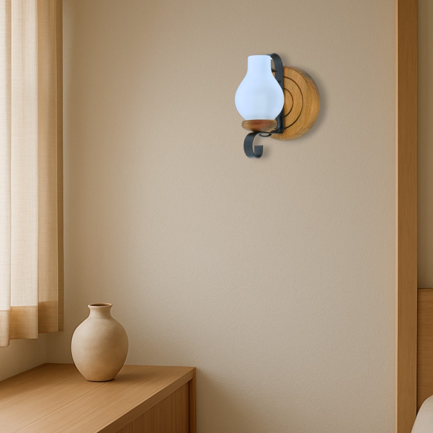 Wandleuchte ROATA 1xE14/40W/230V Buche