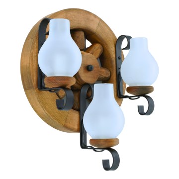 Wandleuchte ROATA 3xE14/40W/230V Buche - FSC-zertifiziert