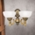 Wandleuchte ROCCA 2xE27/60W/230V bronzen/weiß