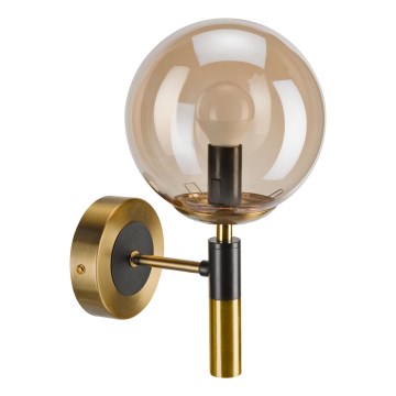 Wandleuchte ROLLO 1xE14/5W/230V golden/rauchig beige