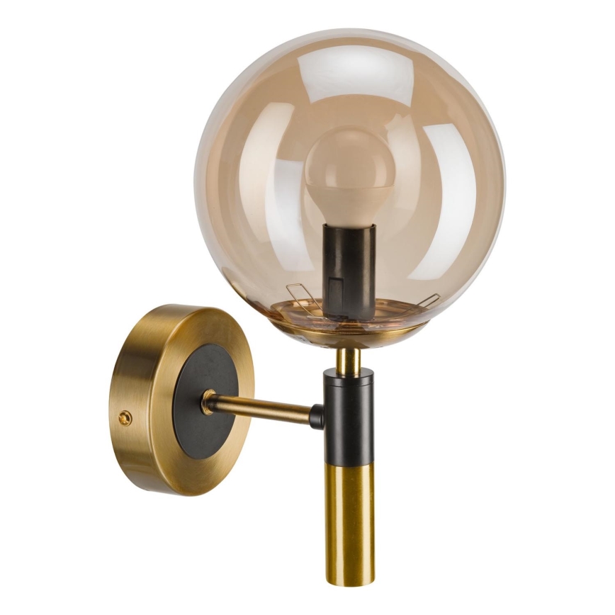 Wandleuchte ROLLO 1xE14/5W/230V golden/rauchig beige