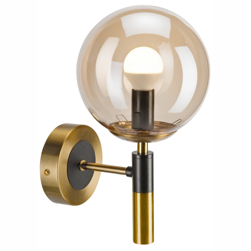Wandleuchte ROLLO 1xE14/5W/230V golden/rauchig beige