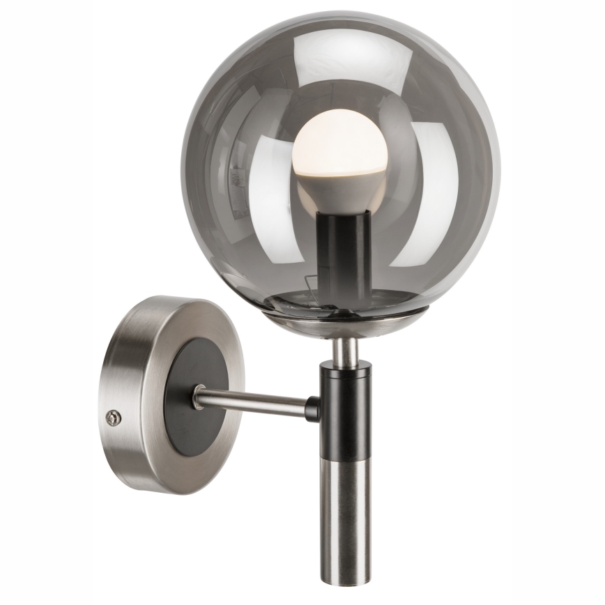 Wandleuchte ROLLO 1xE14/5W/230V matt Chrom/rauchig