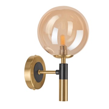 Wandleuchte ROLLO 1xG9/5W/230V golden/rauchig beige