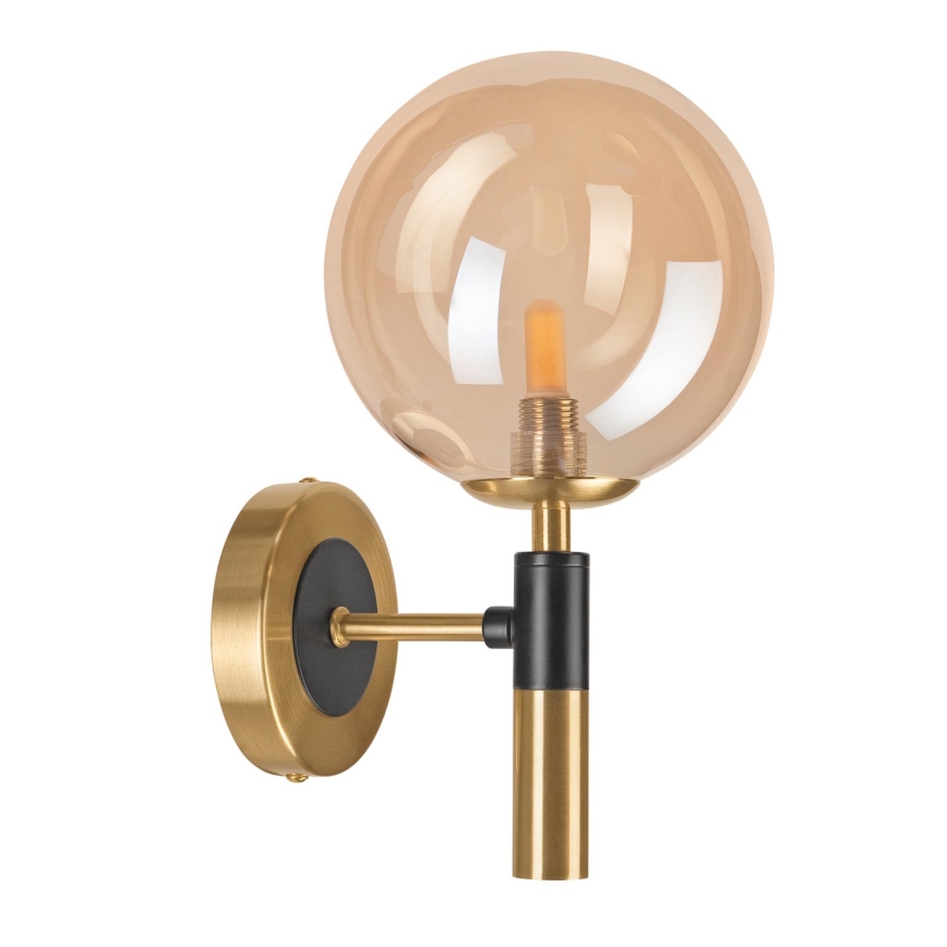 Wandleuchte ROLLO 1xG9/5W/230V golden/rauchig beige