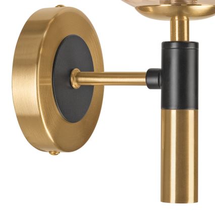 Wandleuchte ROLLO 1xG9/5W/230V golden/rauchig beige