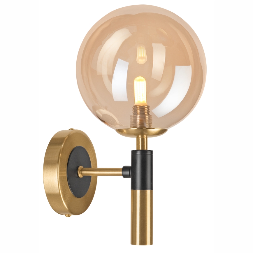 Wandleuchte ROLLO 1xG9/5W/230V golden/rauchig beige