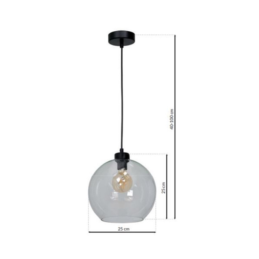 Wandleuchte SANTIAGO 1xE27/60W/230V klar