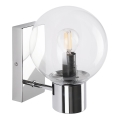 Wandleuchte SFERIO 1xE14/5W/230V glänzender Chrom/klares Glas