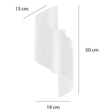 Wandleuchte SPINER 1xG9/8W/230V weiß