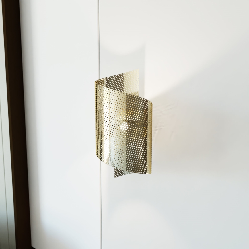 Wandleuchte SPIRAL 1xG9/8W/230V golden
