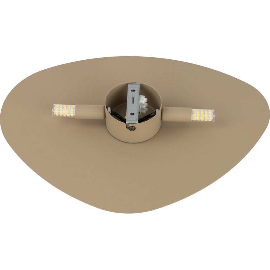 Wandleuchte STONE 2xG9/8W/230V 30x39 cm beige