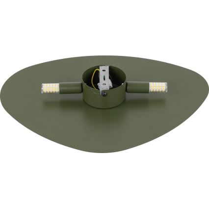 Wandleuchte STONE 2xG9/8W/230V 30x39 cm grün