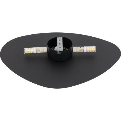 Wandleuchte STONE 2xG9/8W/230V 30x39 cm schwarz