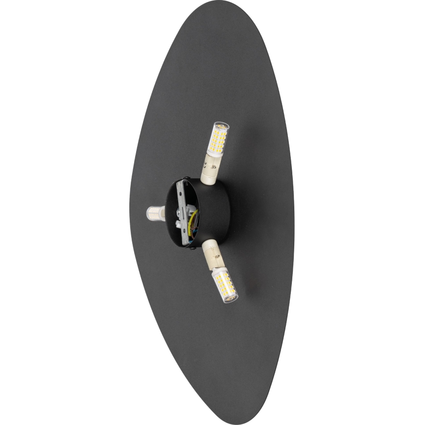Wandleuchte STONE 3xG9/8W/230V 37x49 cm schwarz