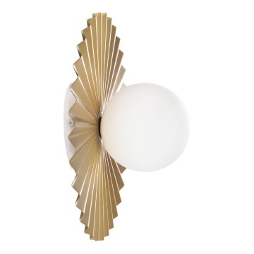 Wandleuchte SUNPLISS 1xG9/10W/230V Ø 30 cm goldfarben/cremefarben