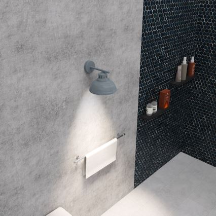 Wandleuchte SVEN 1xE27/15W/230V grau