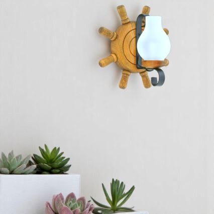 Wandleuchte TIMONA 1xE14/40W/230V Buche