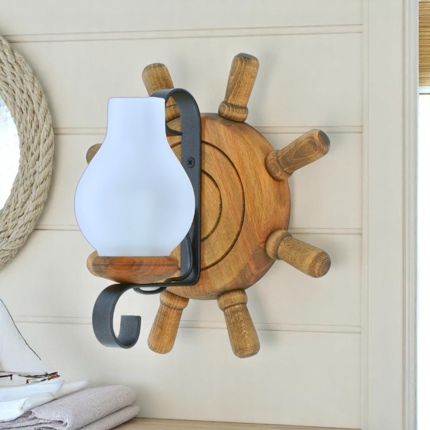 Wandleuchte TIMONA 1xE14/40W/230V Buche