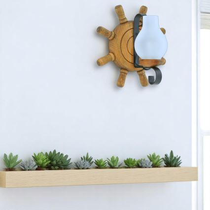 Wandleuchte TIMONA 1xE14/40W/230V Buche