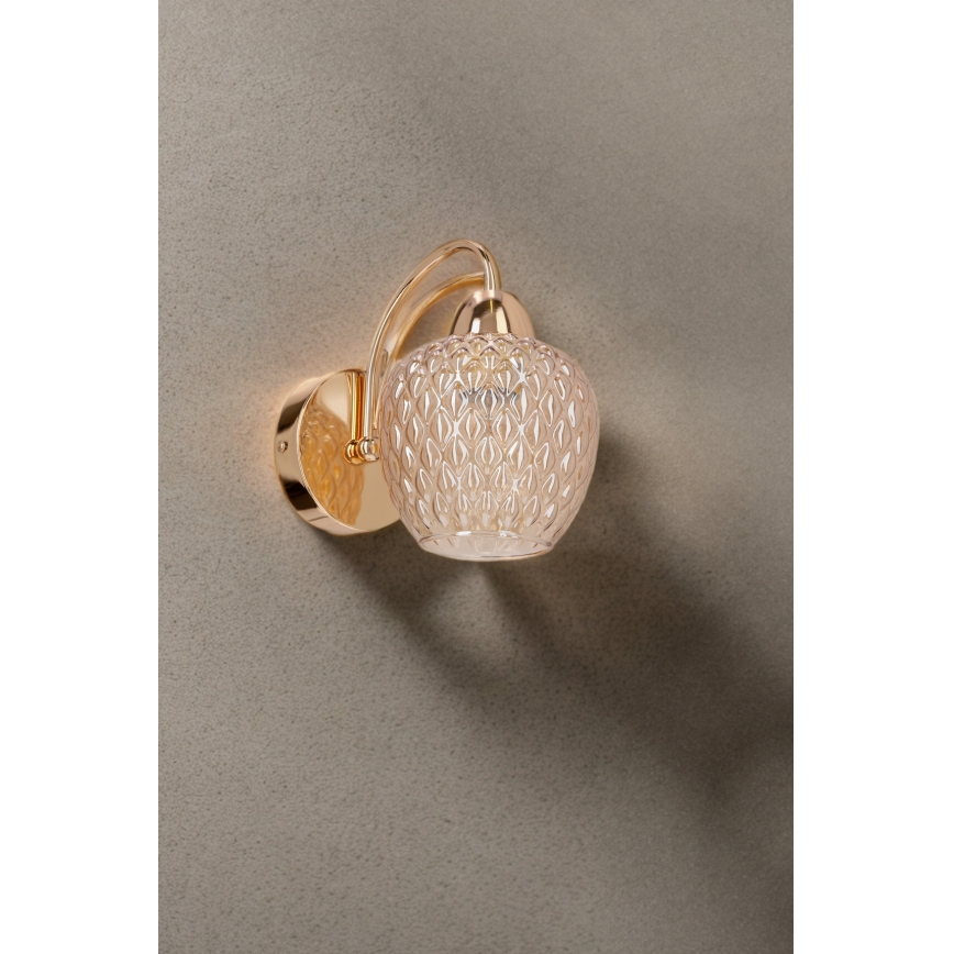 Wandleuchte TOBIAS 1xE27/40W/230V Roségold