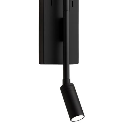 Wandleuchte TORCH LED/6W/230V + LED/3W schwarz