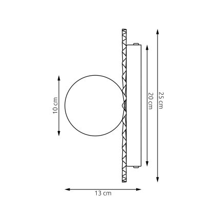 Wandleuchte UMBRA 1xG9/8W/230V schwarz