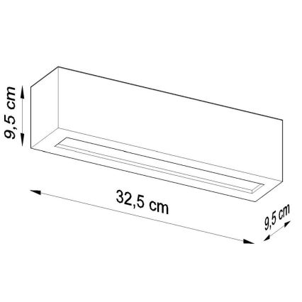 Wandleuchte VEGA 1xE27/60W/230V grau